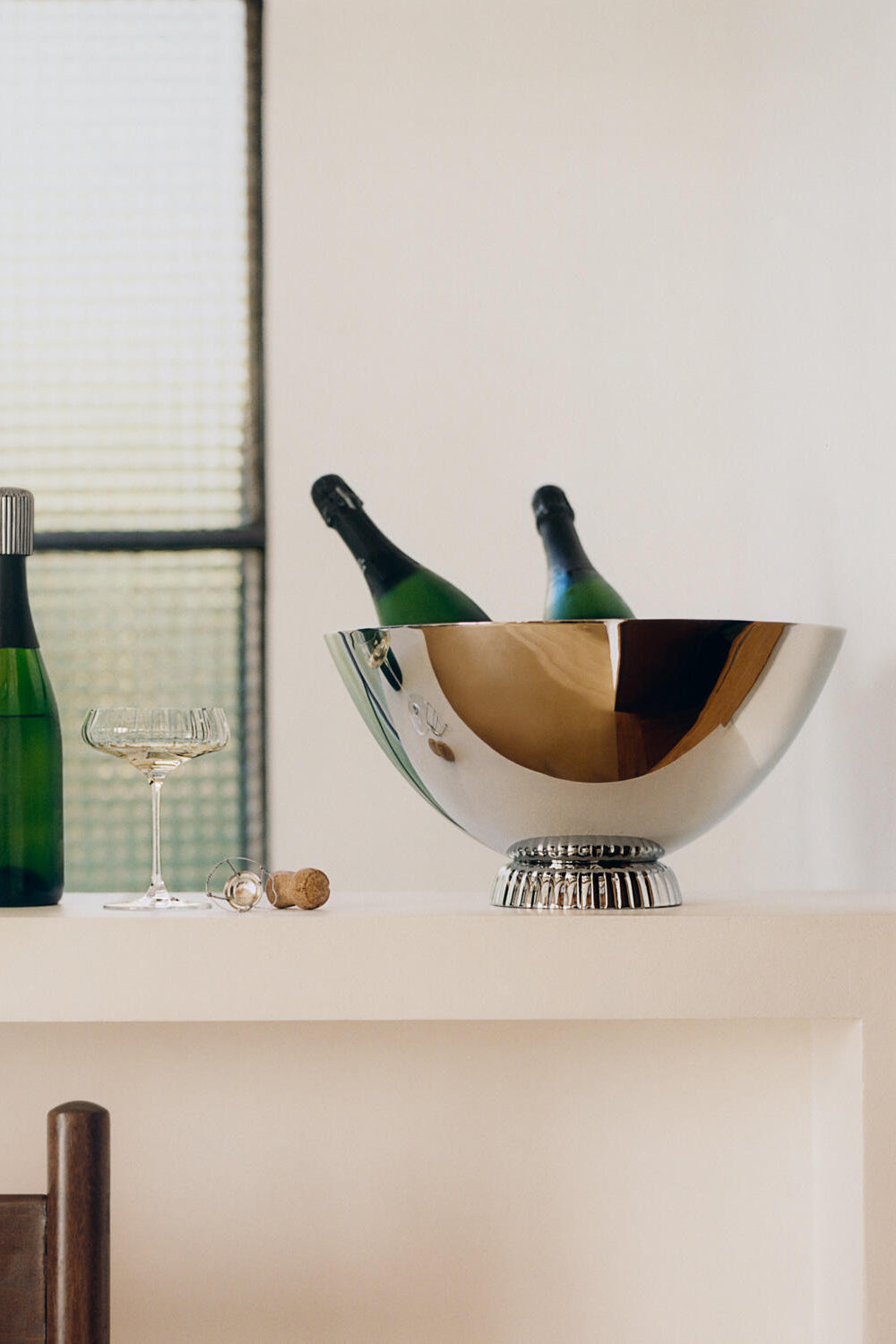 Bernadotte champagnekøler - rustfrit stål